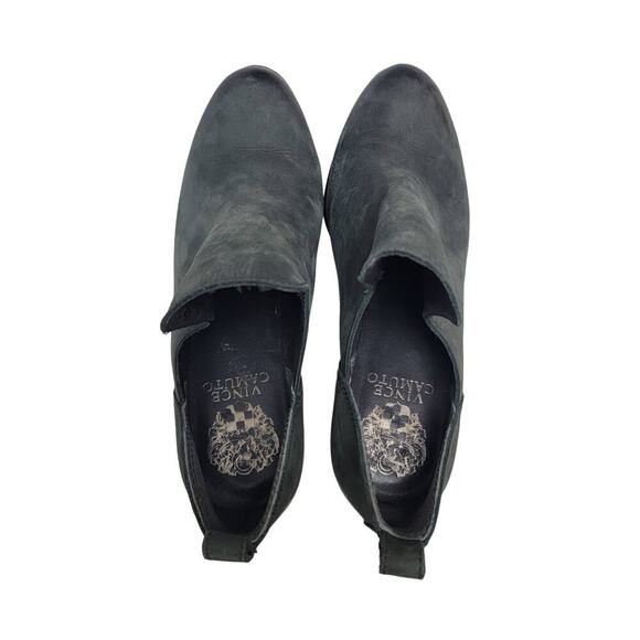 Vince Camuto Federa Booties 7 / 37 Side Cut Out 3 inch Heel Grey - Picture 6 of 10